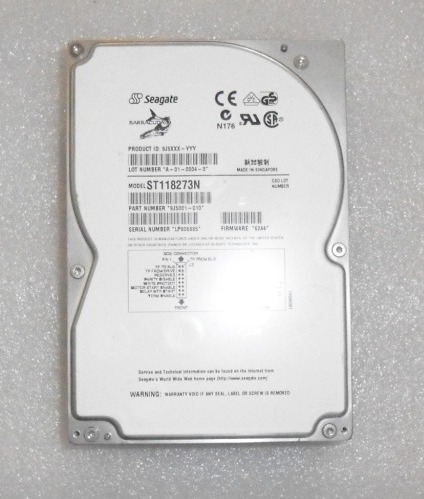 Seagate Barracuda 18 ST118273N 18GB 7200RPM 50 PIN SCSI Hard Drive